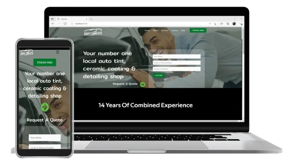 Cavitt Complete Website Mockup
