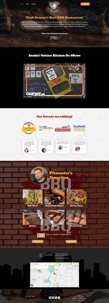 Smokin' Outlaw Kitchen Full Home Page