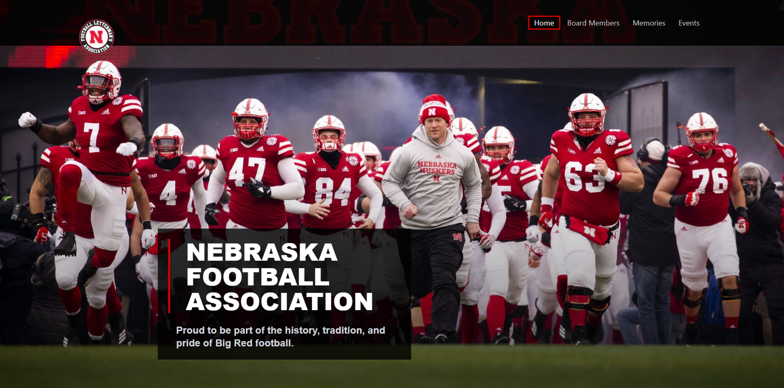 Nebraska Football Association website desktop — Bold Stripes Digital, Broomfield